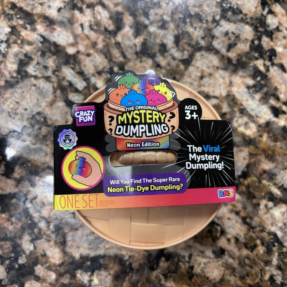 RMS Crazy Fun Neon Tie Dye Mystery Squishy - The Viral Mystery Dumpling! (1)